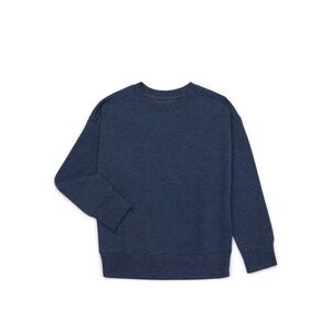 Athletics Works Boys Fleece Top,Size Large (10-12), Relaxed Fit, Crew Neck